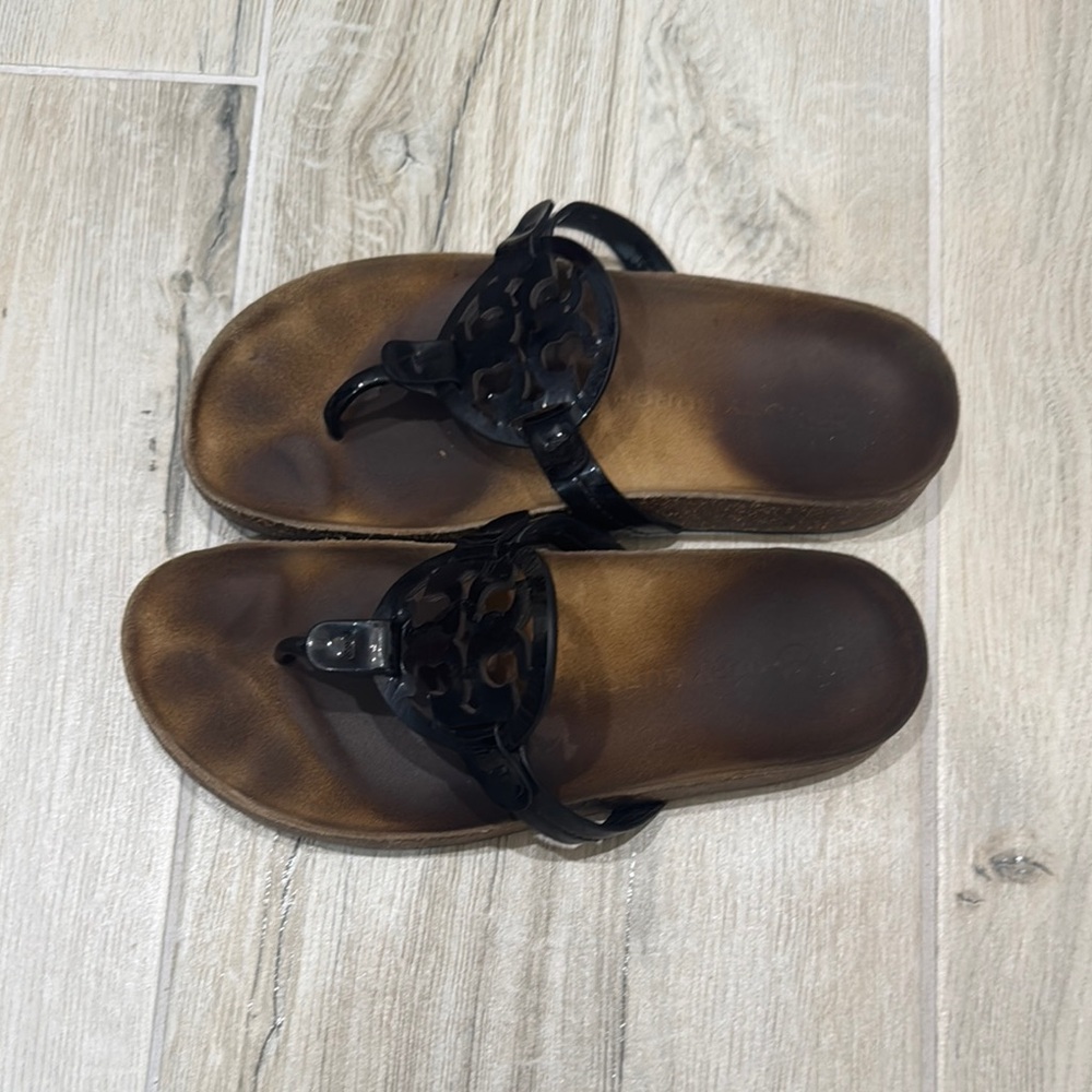 Brown and Black Sandals